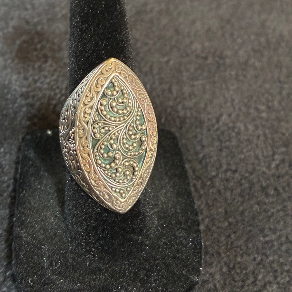 Sterling Silver Marquis Shaped Ring by Lois Hill Size 6